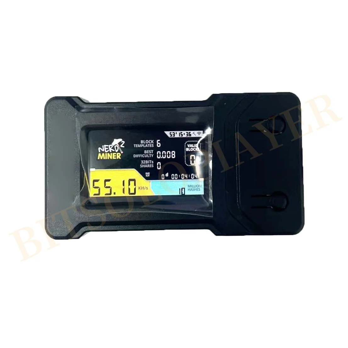 Bitcoin NerdMiner Mini V2.0 Hashrate 56Kh/s con Shell BTC Crypto Solo Lotería Nerd Miner Mini