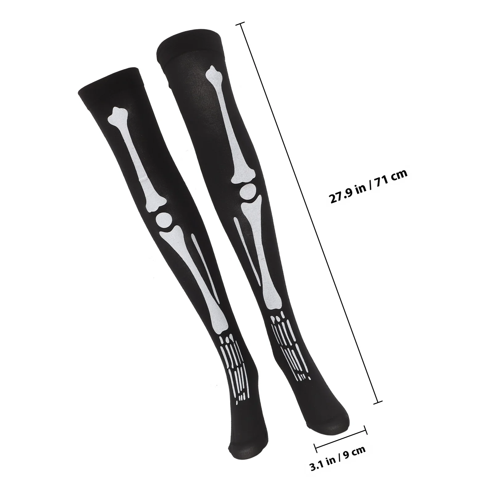 Halloween-Strümpfe und Handschuhe Set, Lang, Polyester, Cosplay-Zubehör, Party-Kostüm, Gruseliges Feiertagsoutfit, Unisex