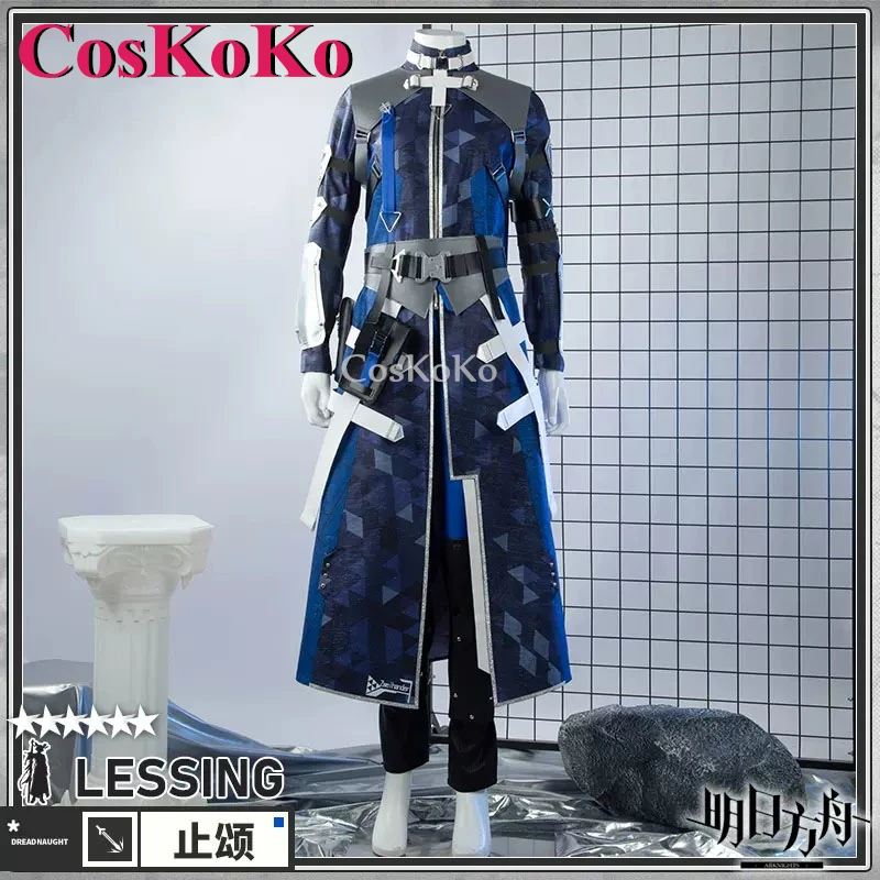 【Customized】CosKoKo Lessing Cosplay Game Arknights Costume Fashion Handsome Uniforms Halloween Party Role Play Clothing S-XXL