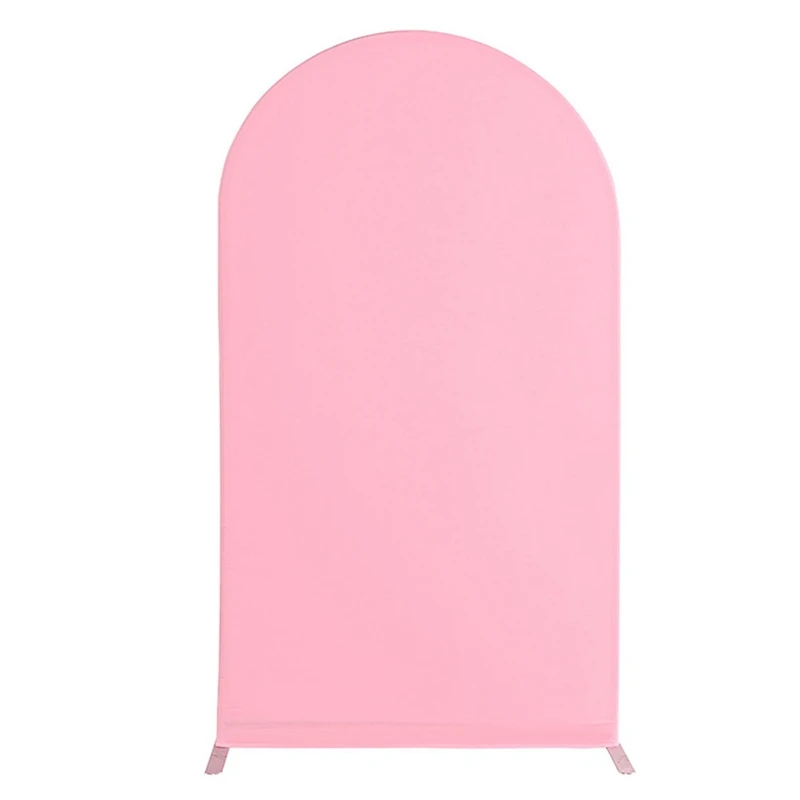

ABNM 7.2FT Wedding Arch Cover Fitted Wedding Arch Stand Covers Round Top For Birthday Party Banquet Decoration
