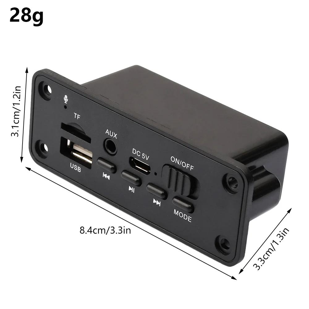 6W 2*3W Wzmacniacz Bluetooth 5.0 DC 5V Dekoder MP3 Płyta Car Audio USB TF FM Radio Moduł Odtwarzacz MP3 z pilotem zdalnego sterowania