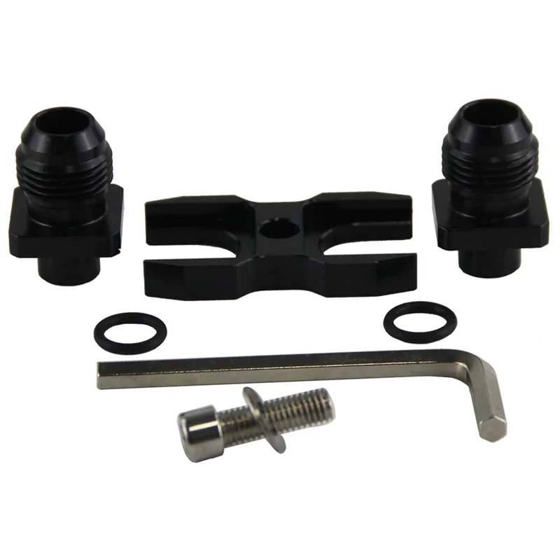 محول ساندويتش فلتر AN10 + خط زيت مضفر من النايلون أو SS يناسب BMW E36 E82 E9X 135/335 E46 M3 أسود/أزرق