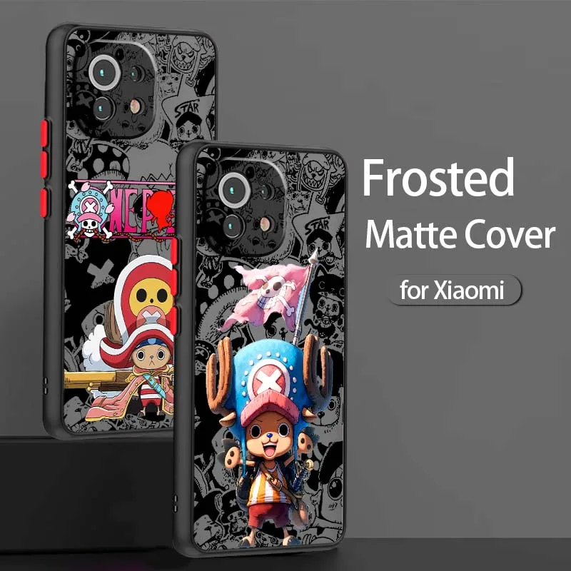 

One Piece Tony Tony Chopper Phone Case For Xiaomi 15T 14T 13T 13 12T 12 12S 11T 11 11i 10 10T Ultra Pro Lite Frosted Translucent