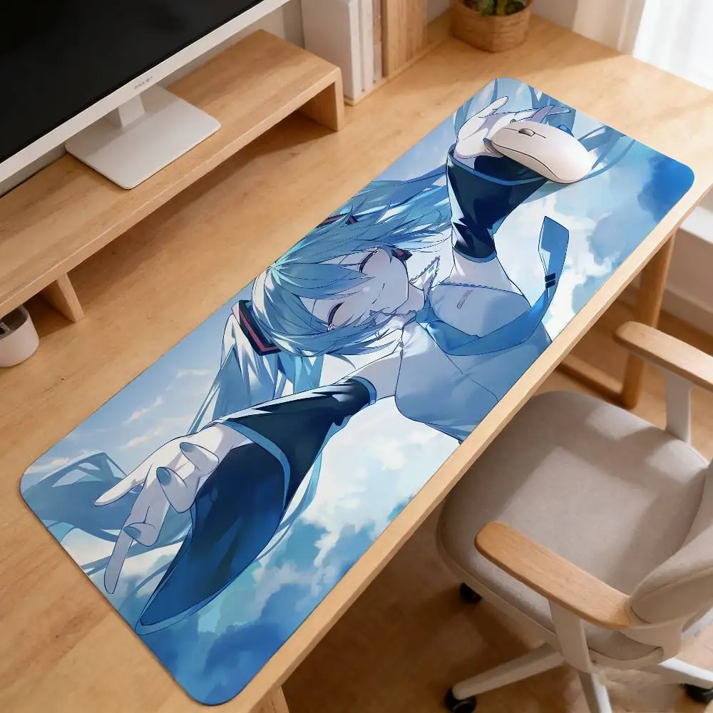 H-Hatsune M-Miku Mouse Pad Computer Mat Deskpad Laptop Keyboard Mat Office Large Landscape Mousepad