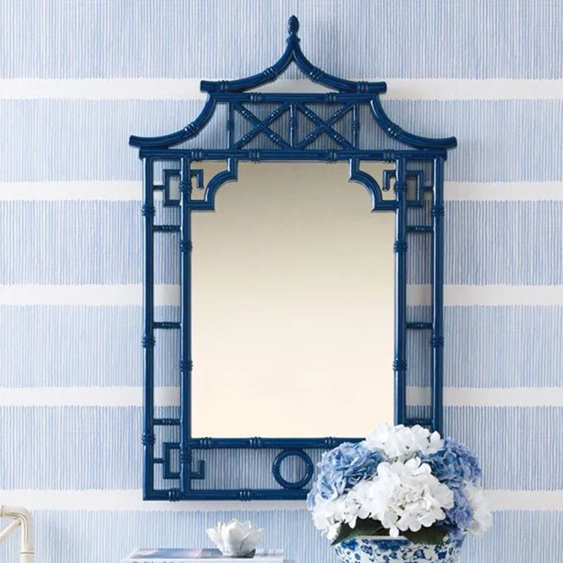 Nordic Aesthetic Wall Mirror Cute Makeup Small Desk White Irregular Mirror (Pre-sale, delivery 30 days after purchase)