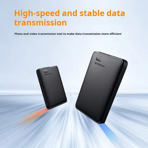 웨스턴 디지털(WD) 5TB 휴대용 하드 드라이브, USB 3.0, 엘리먼츠 시리즈, 2.5인치, 기계식 하드 드라이브, 외장형 확장 1