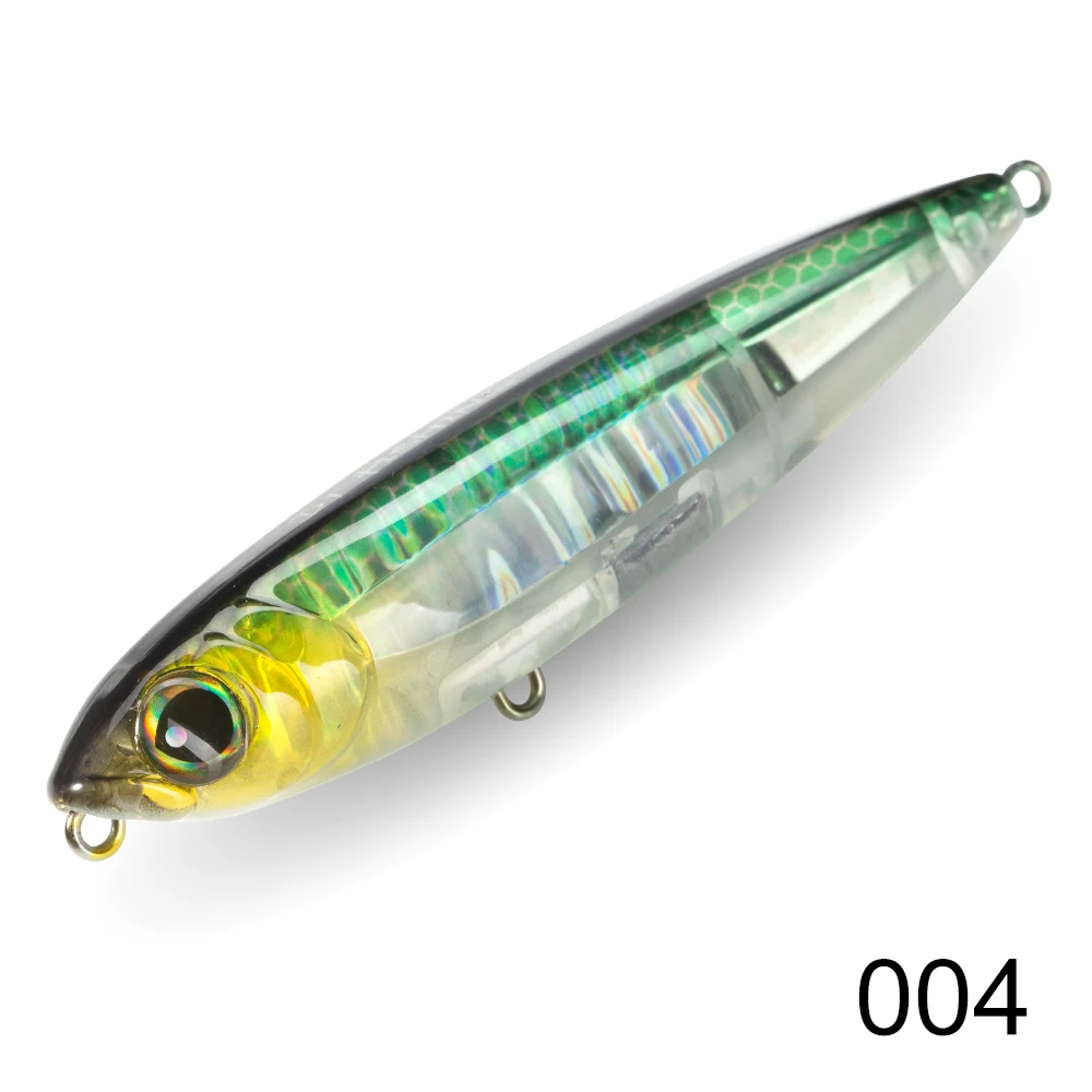 D1 Topwater 3DR Bleistift Angelköder 80mm/100mm Walk The Dog Oberflächenköder Reflektierender schwimmender Köder für Seebarsch-Angelgerät