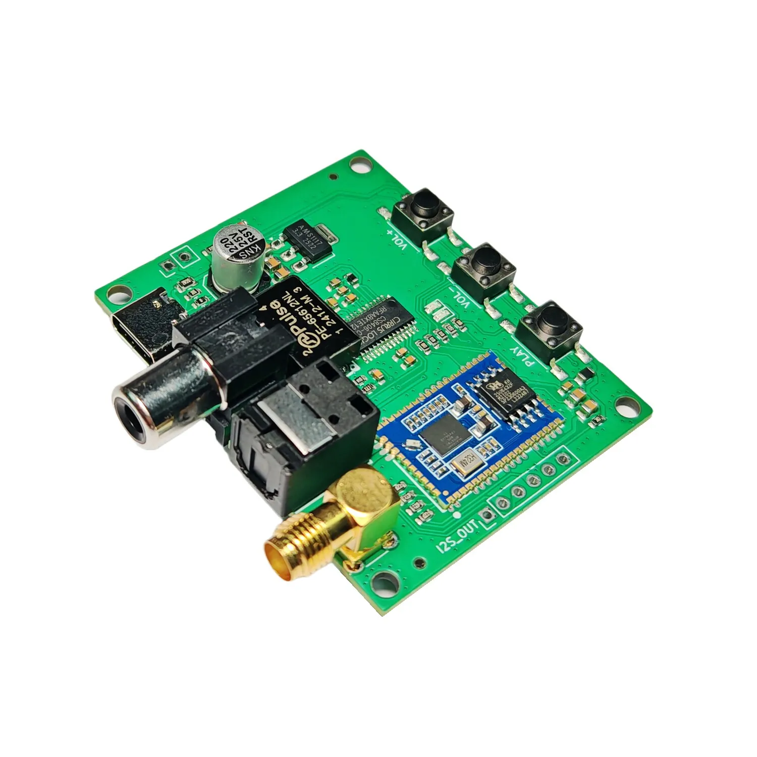 Bluetooth Digital Interface Module Qcc5181 Spdif Fiber Coaxial I2S Output Ldac Lhdc