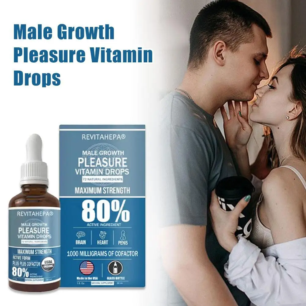 30ml Male Growth Pleasure Vitamin Drops Pleasure Enhancement Natural Safety Charming Happy Sex For Men Drops