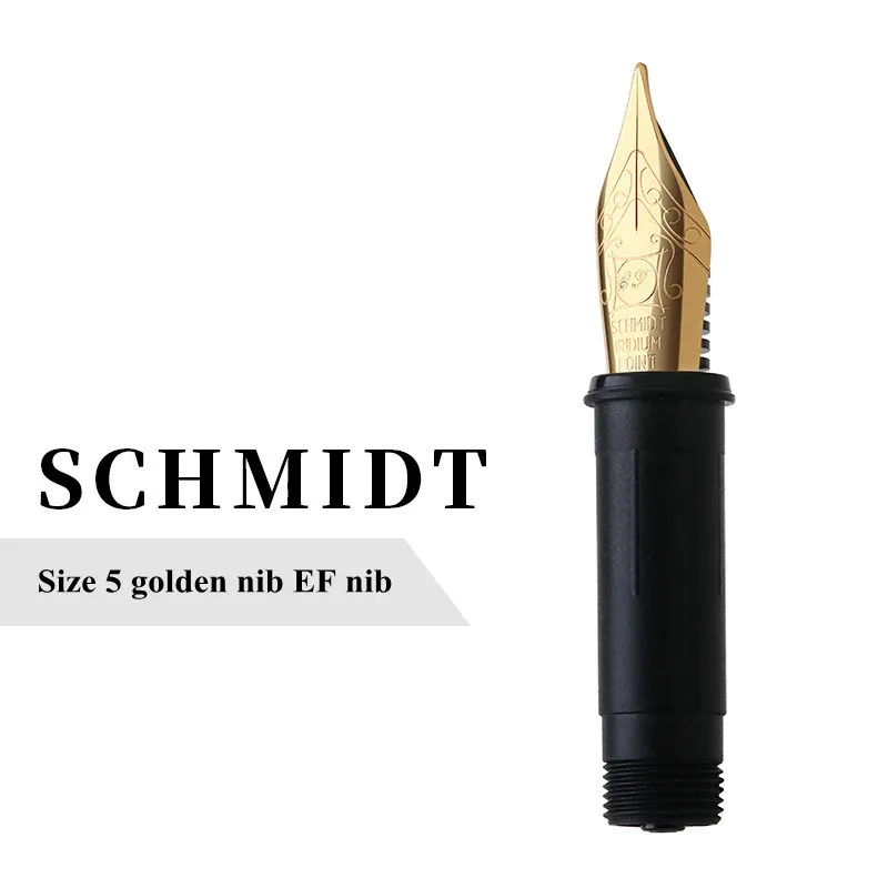 サイズ 5、6 ドイツ SCHMIDT/BOCK 金メッキ/銀万年筆ペン先 EF 0.38mm