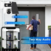 8MP 4K 4G SIM Card PTZ IP Camera Record Built-in Battery Dual Lens Solar Outdoor Camera Solar Panel P2P ICam365 PIR Detection 2