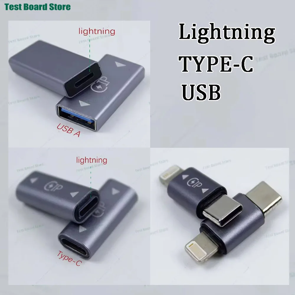 

OTG Type C To Lightning Adapter For IOS Female To USB C Male Fast Charging Adaptador For iPhone 14PM/15 Pro max Laptop Converter
