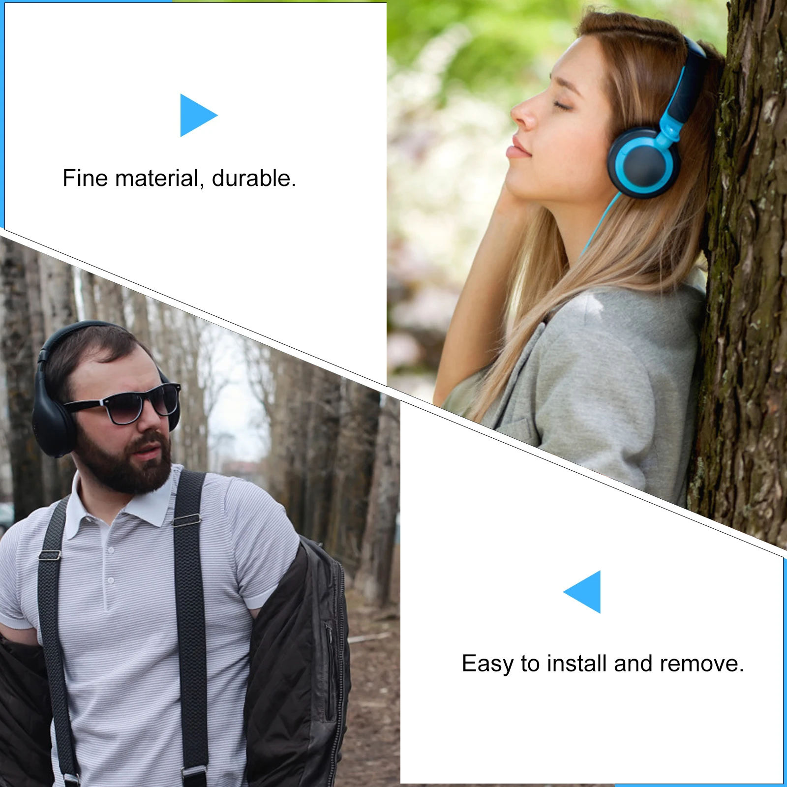 

30Pcs Headphone Pads Sponge Ear Cushions 5cm Skinfriendly Breathable Durable Noiseblocking Longlasting Comfort