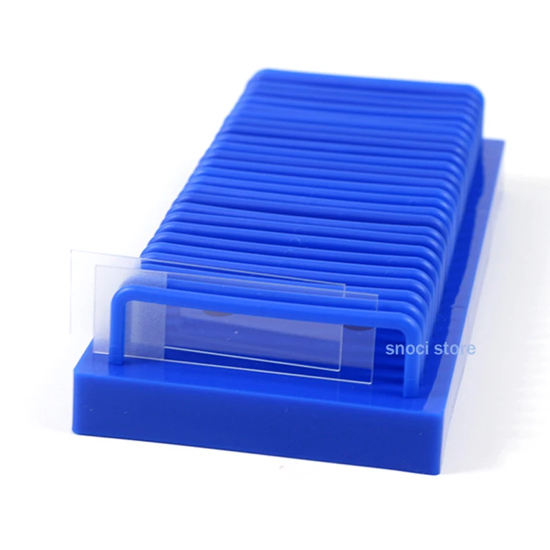 الزجاج الشريحة استنزاف الرف الكهربائي هلام الزجاج لوحة تجفيف حامل علم الأمراض البيولوجية المجهر الحيوي شريحة فتحة حامل #2