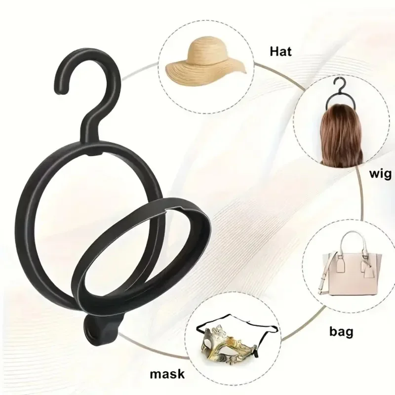 10Pcs/Set Portable Wig Hanging Rack Suitable for Various Wigs And Hats Foldable Collapsible Wig Stand for Hanging Multiple Wigs