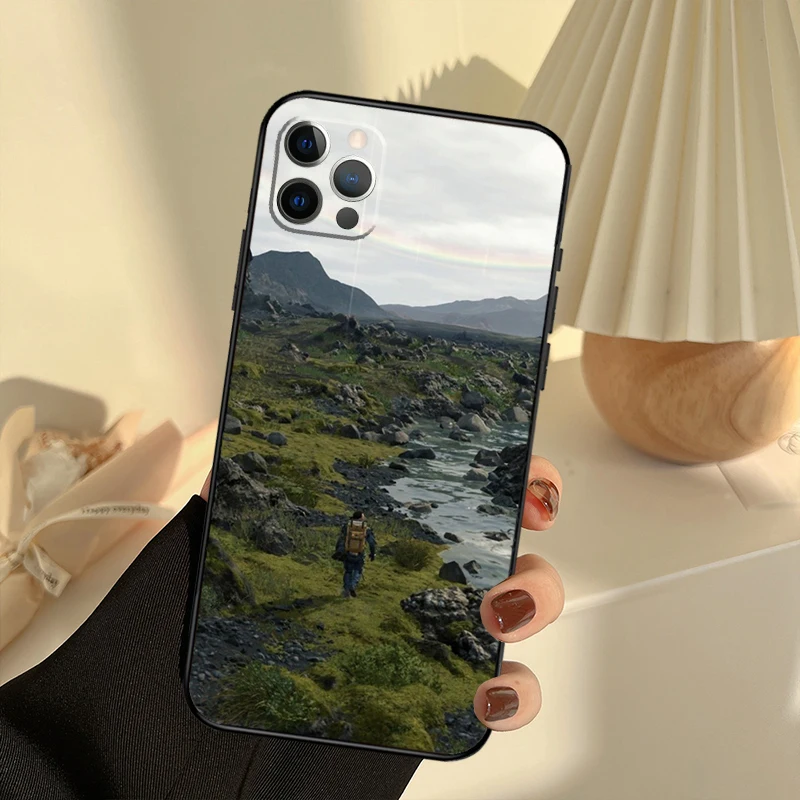 لعبة الموت تجديل حالة الهاتف آيفون 13 16 15 11 12 14 17 برو ماكس 12 ميني 15 16 زائد 16e 17 غطاء الهواء فوندا #4