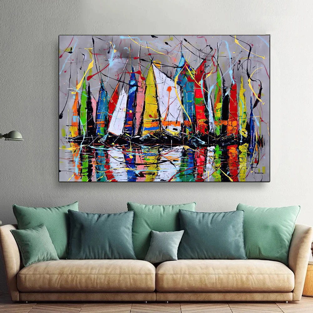 

Street Graffiti Sailing Wall Art Poster Prints Modern Popular Home Living Room Decoration Canvas Painting Mural Pictures Artwork