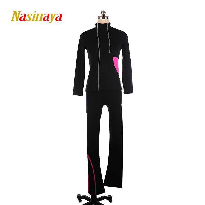 Rhythmic Gymnastics Figure Skating Training Competition Set Jacket Pants Women's Tight Fitting Insulation High Neck Zipper