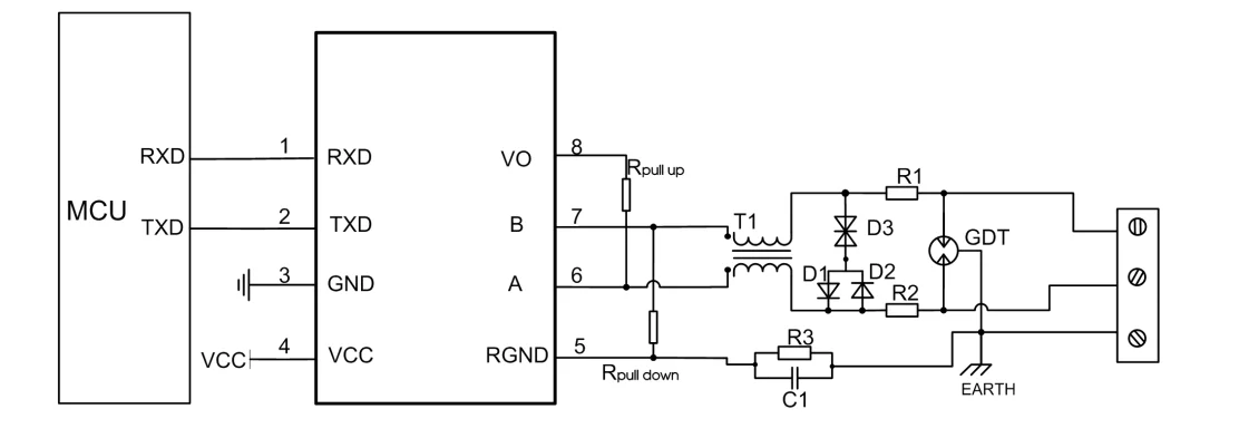 TD301M485 Single High Speed Small Form Factor RS485 Isolated Transceiver Module