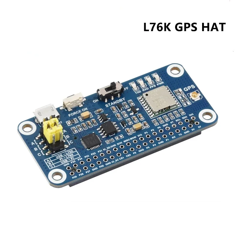 Waveshare L76K GPS HAT Raspberry Pi GNSS Expansion Board Supports GPS / Beidou (BDS) / GLONASS / QZSS Multi-Satellite Systems