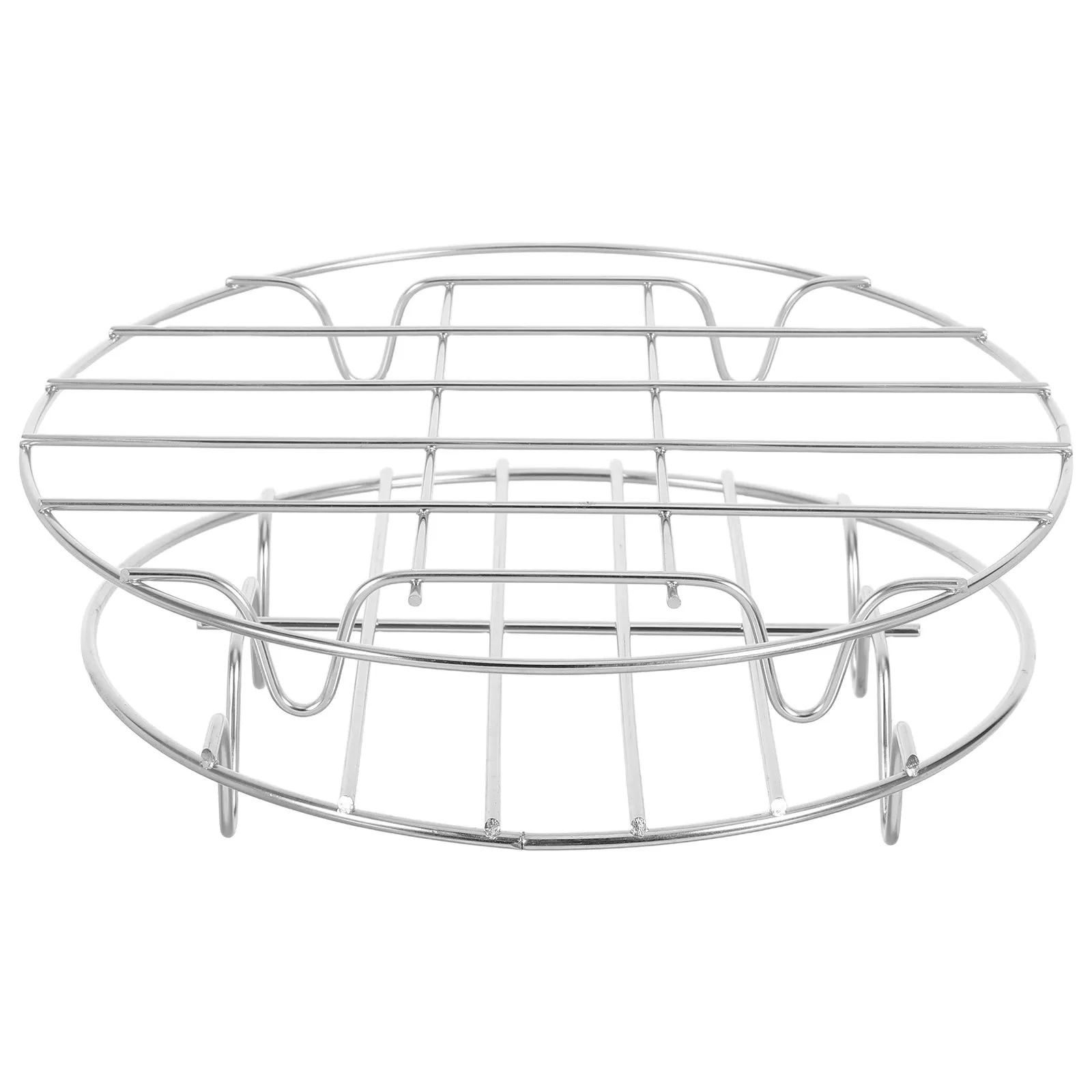 

2Pcs Stainless Steel Steaming Rack Sturdy Safe Kitchen Steamer for Even Heat Circulation Food Cooking Steamer Basket