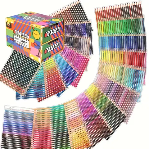 520 Professional Colored Pencils,Set of 520 Colors,Artists Soft Core with Vibrant Color,Ideal for Drawing Sketching Shading