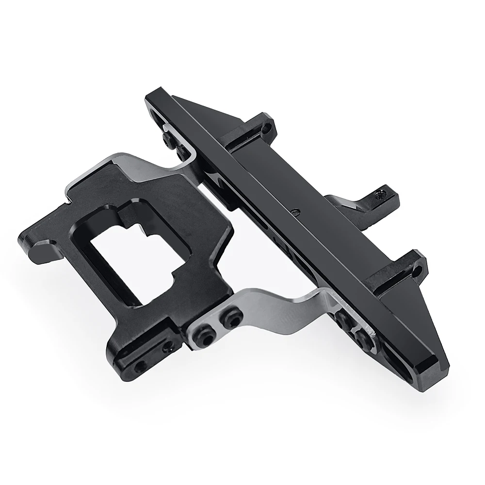 MIBIDAO Metal Anti-collision Front Rear Bumper with LED Lights for TRX-4M Defender 1/18 RC Crawler Car Truck Model Upgrade Parts