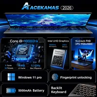 2026 15.6" Gaming Laptop Intel Core i9-10980HK 16GB DDR4 1TB SSD Windows IPS 1920x1080 Fingerprint Notebook Computer PC 2