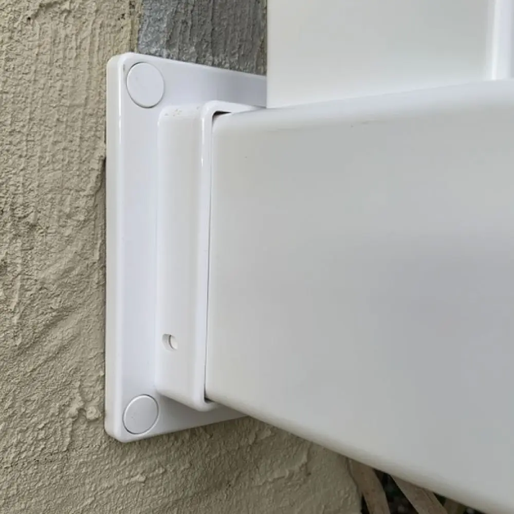 Outdoor Vinyl Fence Rail Bracket Connector For Garden Privacy Screen Installation Stable Durable Weather Resistant PVC Fitting