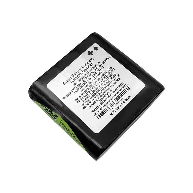 Lithium Battery 2EXL7431-001 for FC300 FC500 Data Collector, 3.7V 13600mAh Rechargeable Battery 2EXL7431-001