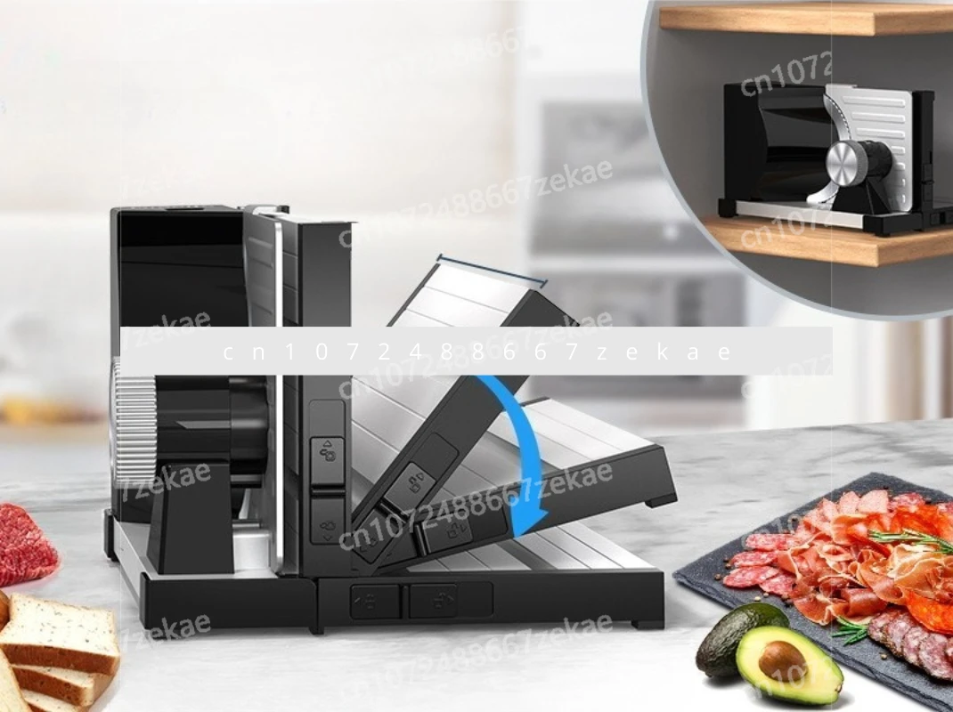 

Stainless Steel Slicer Commercial 220V/110V Household Electric Slicer Silent Frozen Meat