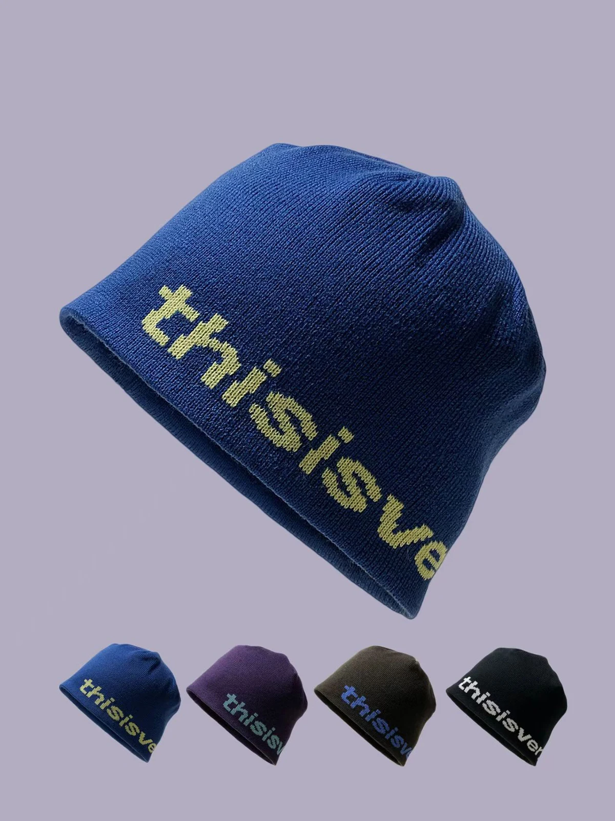 Unisex Neue Brief Drucken Gestrickte Hut Y2K Motorhaube Caps Warme Beanie Hüte für Frauen Outdoor Casual Street Wear Beanies für Mädchen – Detail 6
