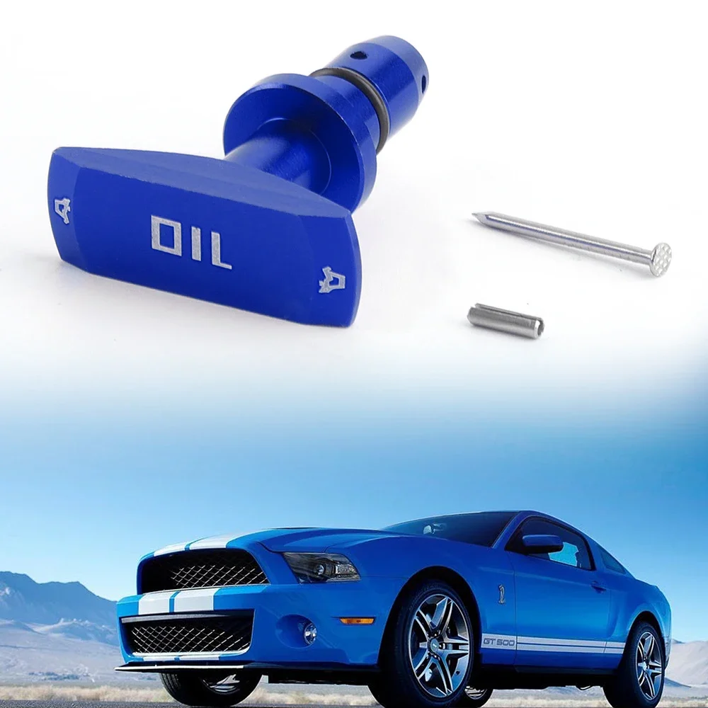 New Automobile Replacement Decoration Universal Car Oil Dipstick Pull Handle Engine Oil Pullhandle Aluminum Billet Brand