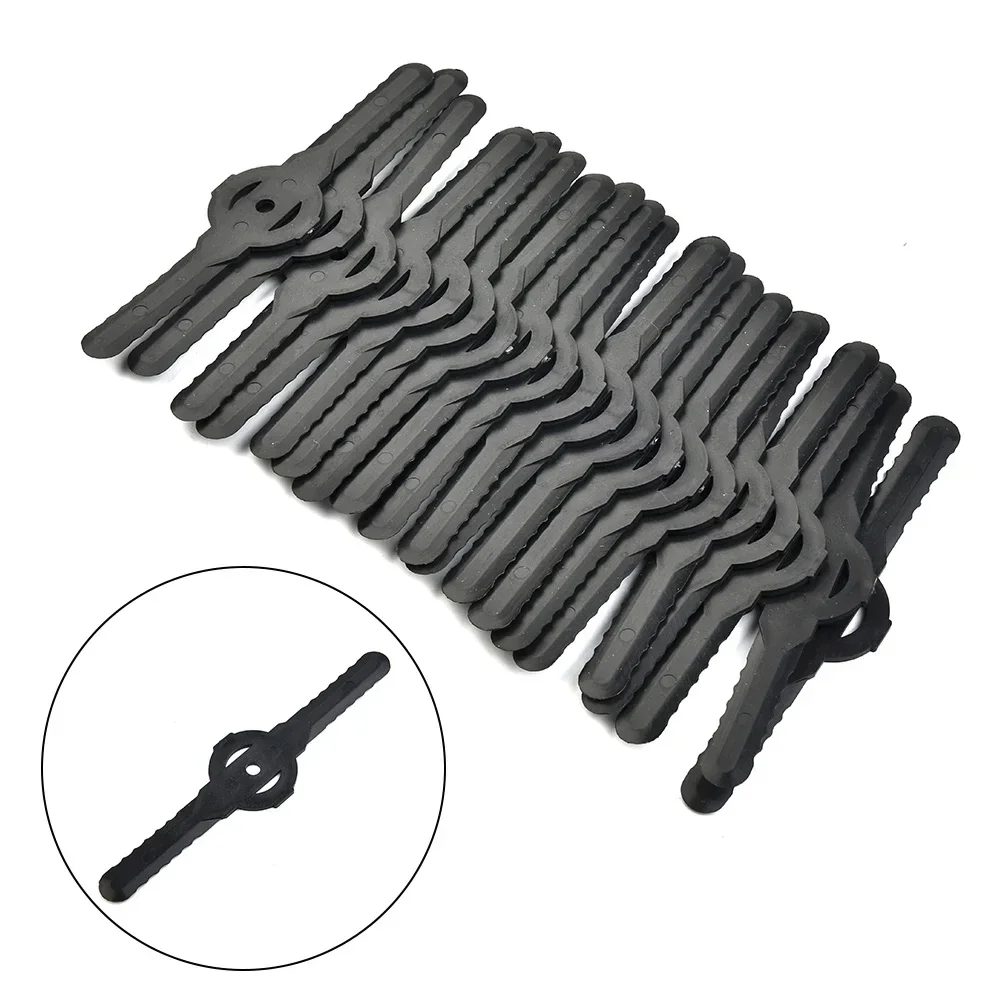 20PCS Plastic Cutter Blades Replacement For Garden Lawn Mowers Electric Grass Trimmer Parts Outdoor Yard Garden Suppl