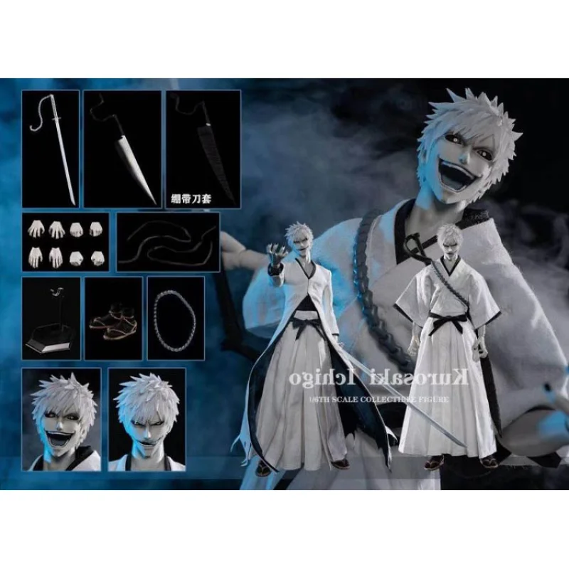 

In Stock 100% Original GAMETOYS GT-004 Kurosaki Lchigo BLEACH 1/6 Game Character Model Art Collection Toy Gift