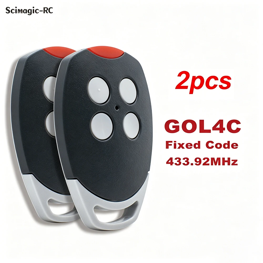 2pcs SMG Remote Controller Compatible With DITEC GOL4C 433.92MHz Fixed Code Remote Control Garage Door Gate Opener Transmitter