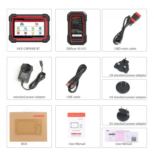 Professional LAUNCH CRP 919E 919x BT Engine Analyzer Doip SDK ECU Key ABS Programmer diagnostic tool for all Car BMW BENZ