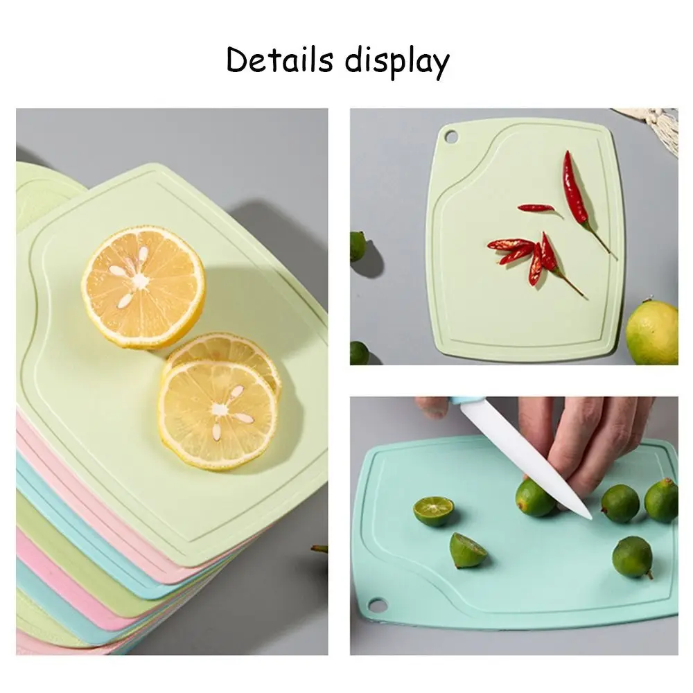 with Convenient Hanger Cutting Board Barley Plastic Anti-overflow Design Fruit Chopping Board Thickened Anti-mold