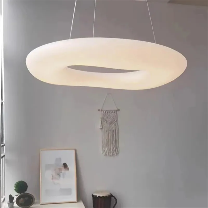 Imagem -06 - Mago-creative Led Cloud Pendant Light Circular Pendurado Lâmpada Sala de Estar Quarto Escritório Home Decor Designer mr