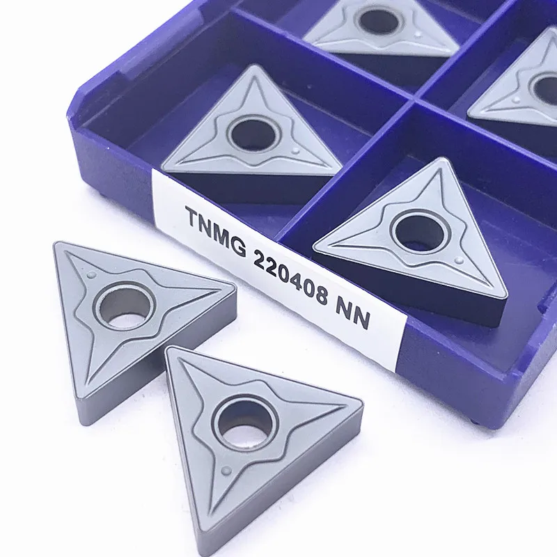 10PCS TNMG220408 NN TNMG220404 NN LT10 Carbide PVD Coated CNC Stainless Steel External Turning Tool TNMG 220408 TNMG 220404