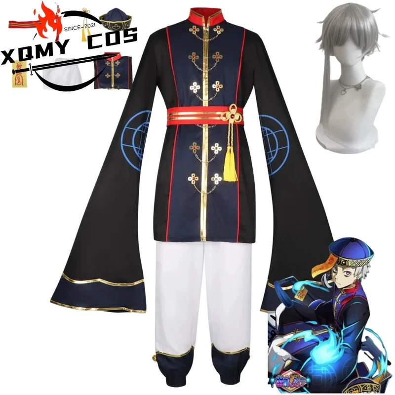 5;e,8\v,5/Anime Bungo Stray Dogs Nakajima Atsushi Cosplay Costume Ghost Zombie Uniform Robe Tops Hat Wig Man Hallowef,5'h\8/m' view 3