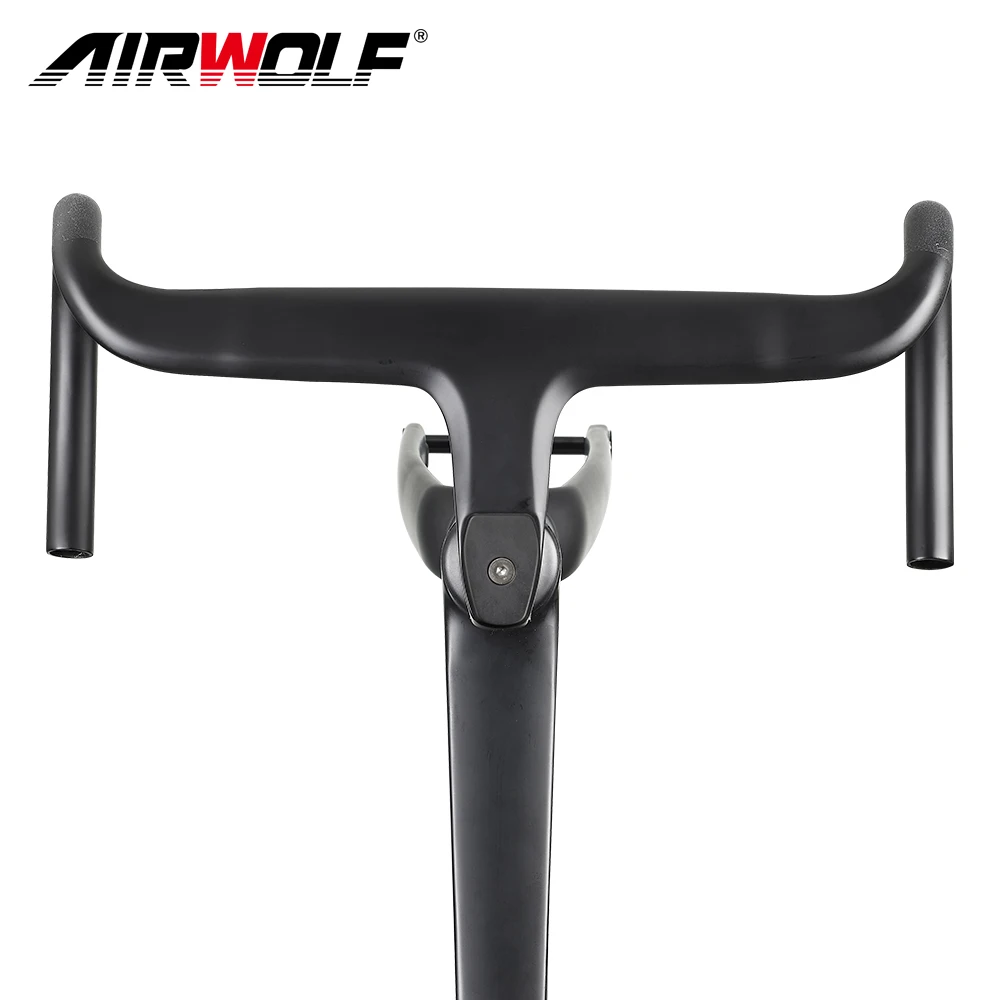 AIRWOLF 2023 Carbon Road Frame Disc Brake 997g Max 700*38C Road Bicycle Frameset Full Internal Cable 49-58cm Carbon Bike Frames