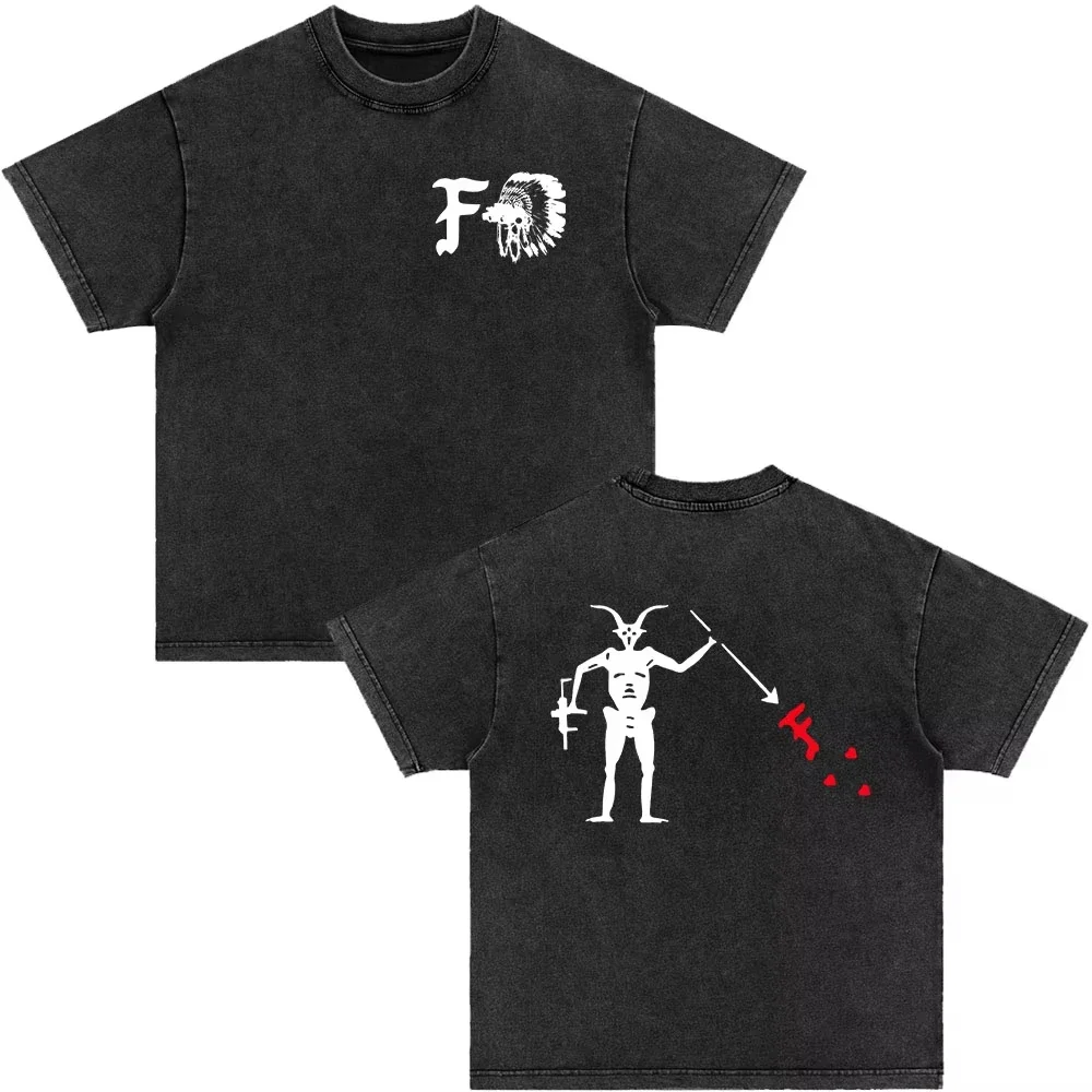 

Группа Forward Observations Gbrs Fog Washed винтажная футболка с рисунком скелета, готические футболки в стиле панк, мужские хлопковые футболки большого размера