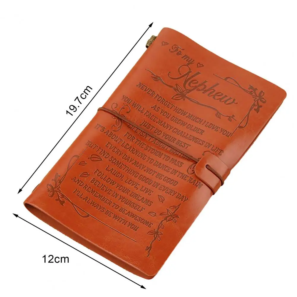 Блокнот-журнал, блокнот премиум-класса из искусственной кожи, книга рецептов, ежемесячный ежедневник с плавным письмом, утолщенный для организации