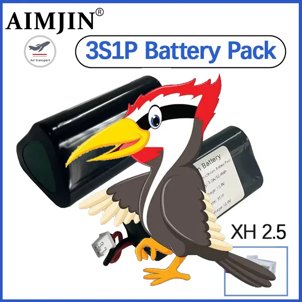 

3S1P Lithium-ion 18650 Battery Pack 10.8V 3000mAh For Massage Gun Fascia Machine Battery