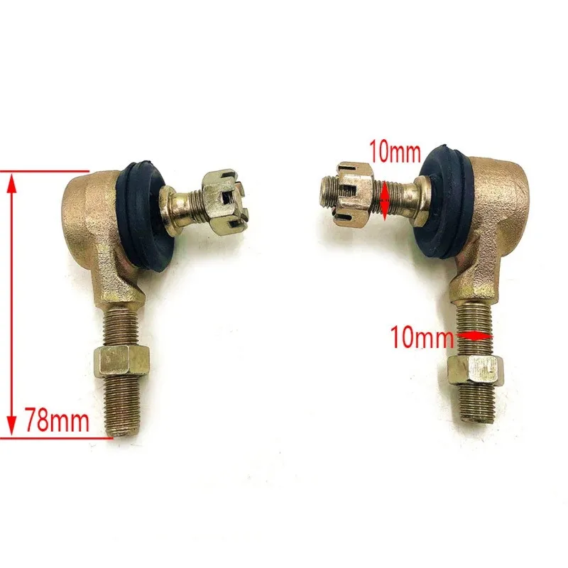 1Pair Metal M10 Tie Rod Ball Joint For ATV Quad bike