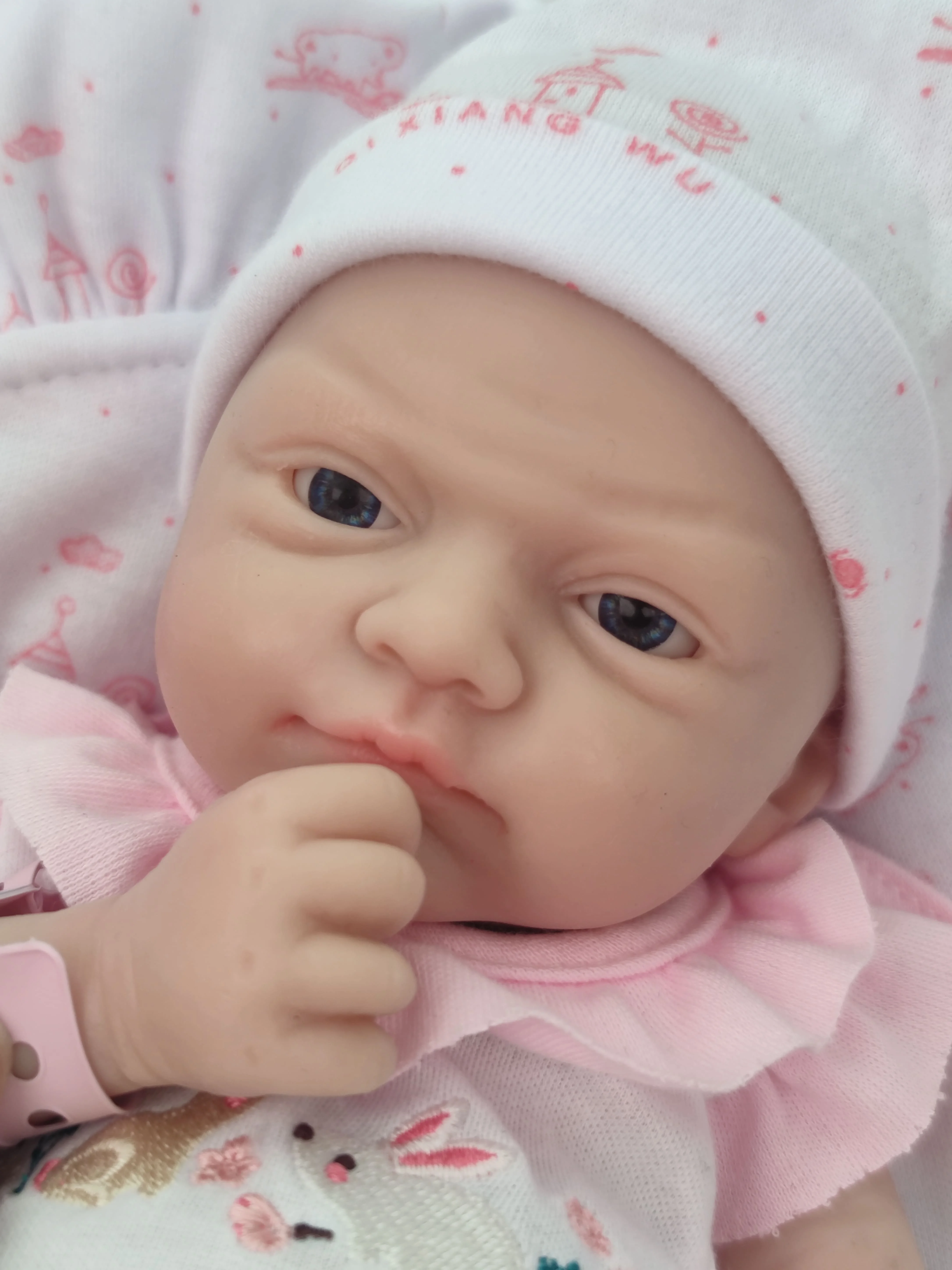 12" Micro Preemie Puppe aus weichem Silikon, vollständig lebensecht, Reborn, Anti-Stress, niedliches Überraschungsgeschenk-Spielzeug zur Stresslinderung und für Realismus. – Detail 3