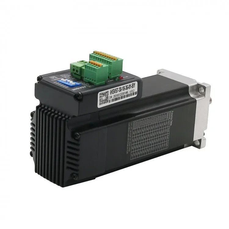 IHSV57-30-18-36-01-T-33 57 محرك سيرفو متكامل 180 وات 0.6 نانومتر 3000 دورة في الدقيقة محرك سيرفو يعمل بالتيار المتردد والسائق