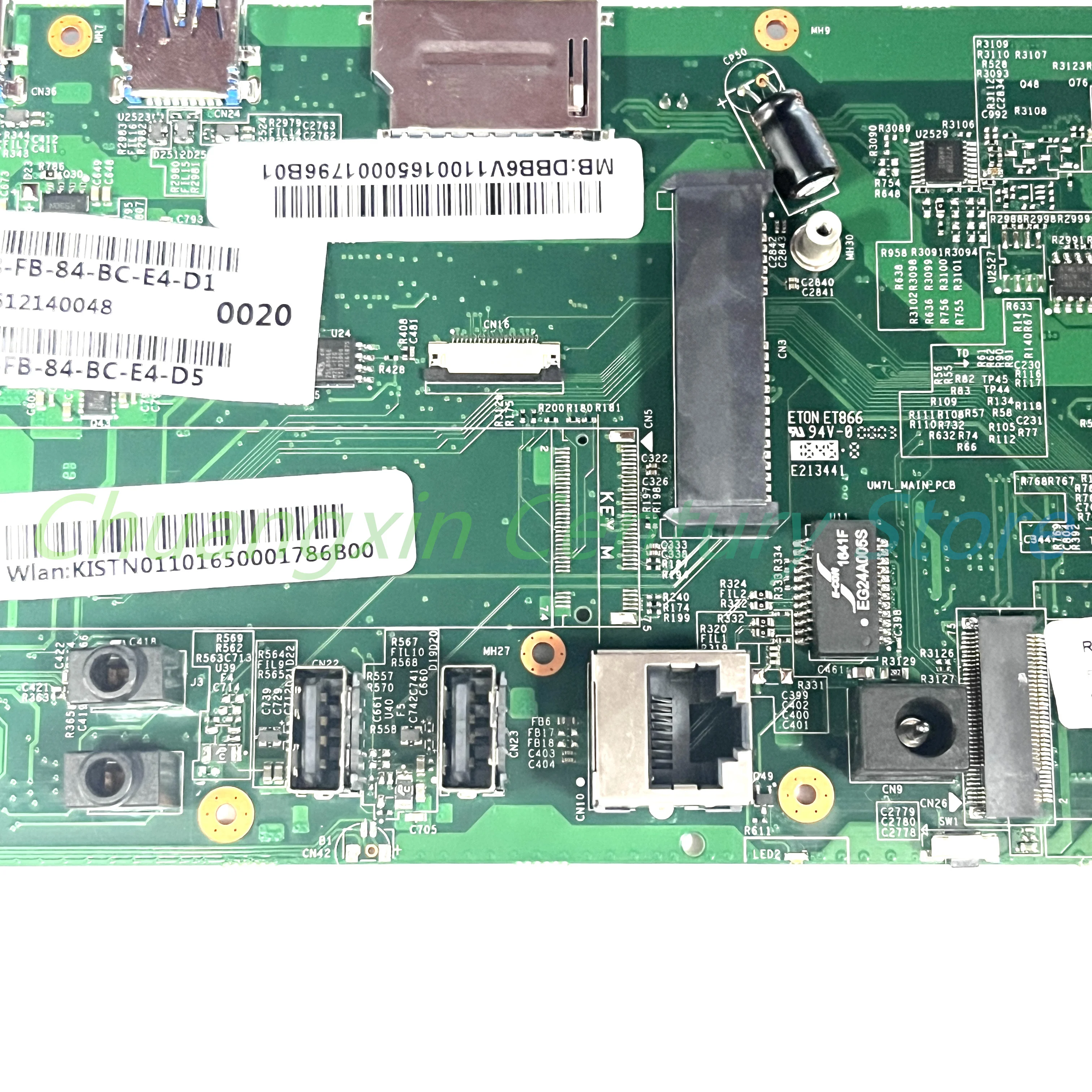 Imagem -04 - Placa-mãe Portátil para Acer Aspire C24760 Um7l-main-pcb com Cpu I36100u I3-7100u 100 Testado Funciona Totalmente