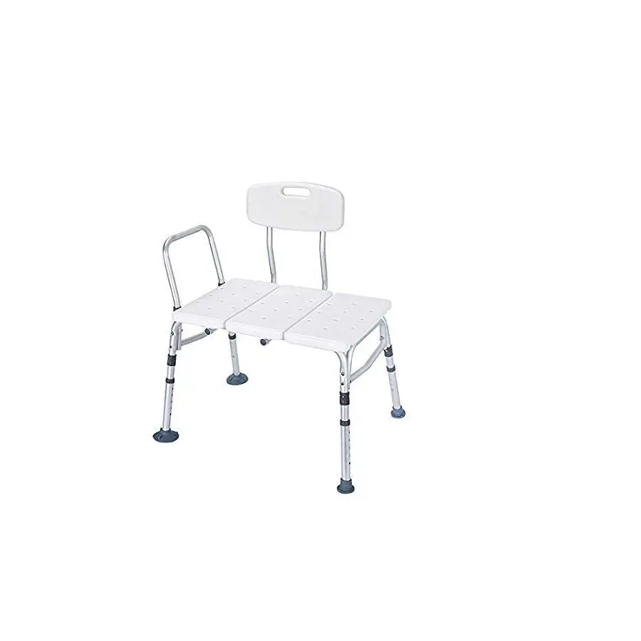 

Tub Transfer Bench, Lightweight Medical Bath and Shower Chair with Back, NonSlip Seat, Transfer Bench for Elderly and Disabled,